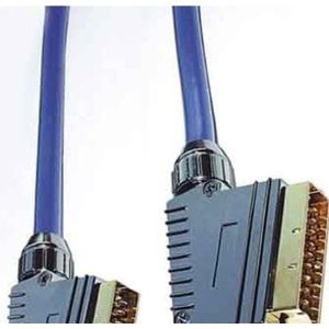 E+P VC 850 U/2 2,5m SCART (21-pins) Blauwe SCART Kabel (2.50 m), Interfacekabel