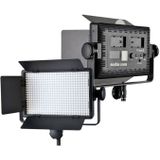 Godox LED 500C Bi Color met schuurdeur (Videolicht), Constant licht, Zwart