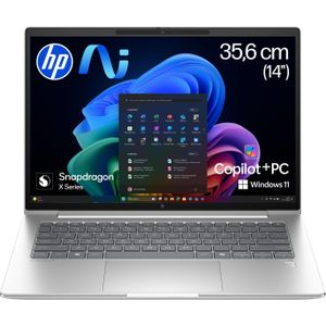 HP EliteBook 6 G1q (14", 1000.00 GB, 32 GB, DE, Snapdragon X Plus X1P-42-100), Notebook, Zilver