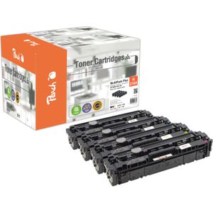Peach 112437 tonercartridge 4 stuk(s) Compatibel Zwart, Blauw, Roze, Geel