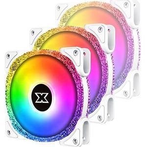 Xigmatek Windpower procesventilator WP964 RGB (Blanc) (120 mm, 3 x), PC ventilator, Wit