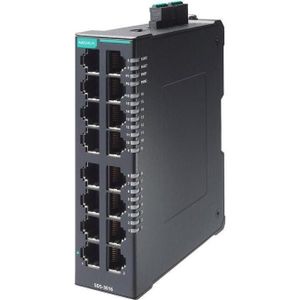 Moxa Kompakter industrieller Smart-Ethernet-Switch mit 16 10100BaseT(X)-Ports, Dual 12244 (16 ports), Netwerkschakelaar