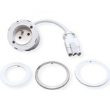 Bachmann - PIX - Inbouwstopcontact - Wit - 0,2 m Aanvoerkabel