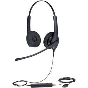 Jabra BIZ 1500 Duo USB (Bedraad, USB-A), Kantoorheadset, Zwart