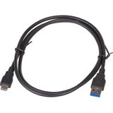 Akyga - AK-USB-15 - USB-kabel - Zwart - 1.00 m