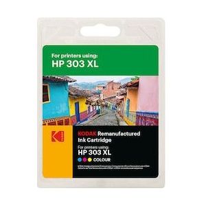 Kodak, Inkt, 303XL (T6N03AE) kleur (cyaan, magenta, ) 18 ml - HP (compatibel) (M, C, Y)