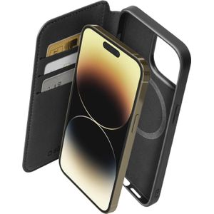 SBS Portemonneehoesje MagSafe compatibel voor iPhone 14 Pro Max zwart (iPhone 14 Pro Max), Smartphonehoes, Zwart
