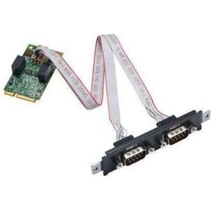 Moxa CP-132N-I-T - Seriële Mini PCI Express-kaart met 2 poorten RS-422485, Controlekaart