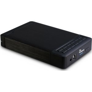 Intertech . S-ATA I/ II/III, Max, USB 3.0 (3.5"), Harddisk behuizing, Zwart