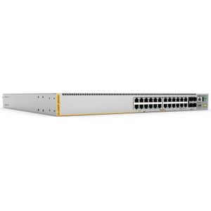 Allied Telesis L3 STAPELSCHAKELAAR 20X 10/100/1000 (20 ports), Netwerkschakelaar, Grijs