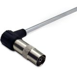 FeinTech - TZA00800 - FM Antenne - Telescopisch - Voor Radio - Inclusief IEC-stekkeradapter