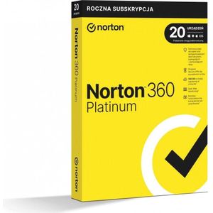 Norton Symantec 360 Platinum BOX PL 20 - apparaat - licentie voor één jaar voor Windows