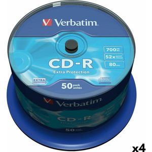 Verbatim CD-R Extra Protection 700 MB 52x 50 Stücke (4 Stück) (4 x), Optische gegevensdrager