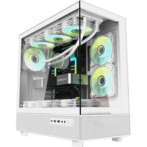 Darkflash Tech DPX90 (ITX, ATX, mATX), PC-behuizing, Wit