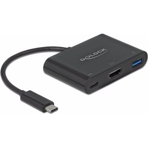 Delock Multiadapter (USB 3.0, 0.15 cm), Data + Video Adapter, Zwart