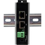 Exsys GmbH - PoE Gigabit Injector - Metalen Behuizing - 30W - 12-48V DC