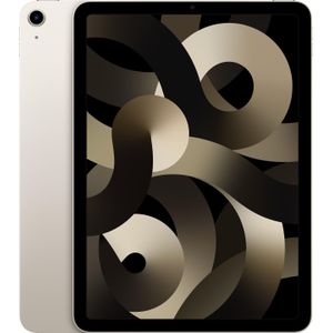 Apple iPad Air 2022 (5e gen) (Alleen WLAN, 10.90", 256 GB, Sterrenlicht), Tablet, Wit