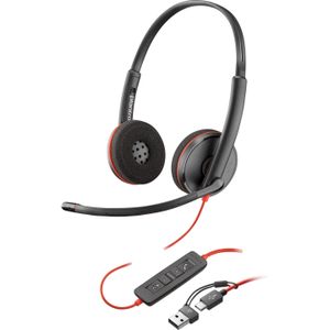 Poly - C3210 - Headset - Zwart - Bedraad - Hoofdband - Oproepen/Muziek