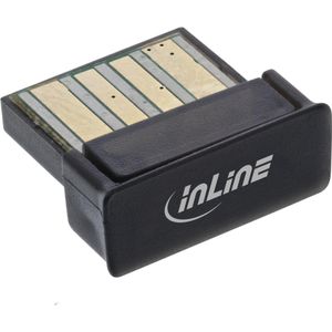 InLine - Bluetooth 5.0 USB Adapter - Zender en Ontvanger - Zwart