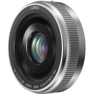 Panasonic LUMIX G 20mm (Micro Vier Derde, Volledig formaat), Objectief, Zilver