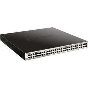 D-Link DGS-1210-52MP/ME/E netwerk-switch Managed L2+ Gigabit Ethernet (10/100/1000) 1U Zwart, Grijs