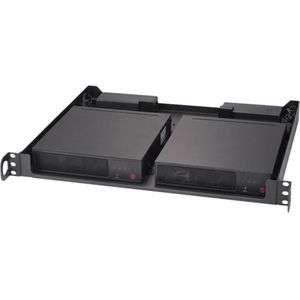 Supermicro Beugel Voor Dubbele Systeembak, Server accessoires, Zwart