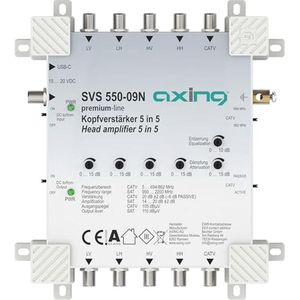 Axing SVS 55009N main amplifier 5gang 20dB for SPU 5xx09N SAT multiswitch, Accessoires voor TV-ontvangers