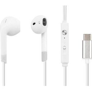 BLOW - Smart Style 2 - Bedrade Oordopjes - Wit - USB-C Type-C - X-Bass - 113dB - 1.2m Kabel