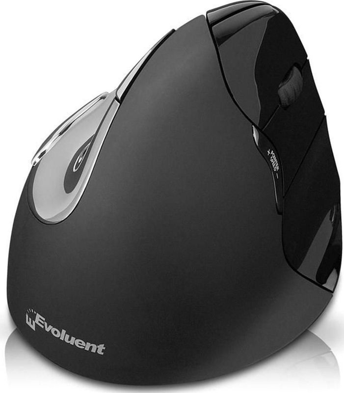 Evoluent 4 Ergonomische Muis - Medium/large - Rechtshandig - Bluetooth - Zwart