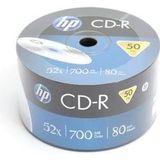 HP - CD-R - 80Min - 700MB - 52x - Bulk Pack - 50 Disc