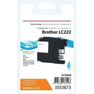 Office Depot - LC223C - Inktcartridge - Cyaan - Compatibel met Brother DCP-J en MFC-J series