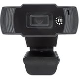 Manhattan - Webcam - Zwart - 2 Megapixel - 1080p Full HD, Geïntegreerde Microfoon, USB 2.0