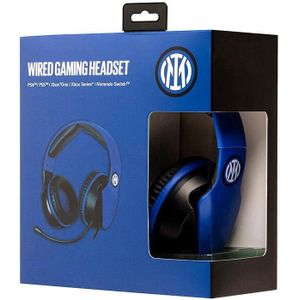 GED Cuffie Gaming Wired FC Inter (Multipiattaforma) (Bedraad), Gaming headset, Zwart, Blauw