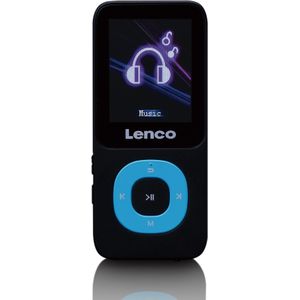 Lenco Xemio-659BU MP3/MP4-speler (4 GB), MP3-speler + draagbare audioapparatuur, Blauw, Zwart