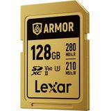 Lexar - Professional Gold Armor - SD-kaart - 128GB - UHS-II V60 - R280/W210 MB/s - IP68