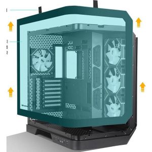 Darkflash Tech Torre Darkflash Dy570 Negra Atx (ATX, Mini-ITX, mATX), PC-behuizing, Zwart