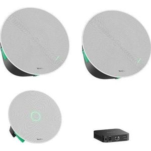 Yealink CMKit-121 Skysound plafondmicrofoon/luidsprekerkit Hvit, Conferentieapparaten, Grijs, Zwart