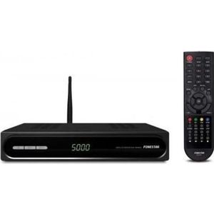 Fonestar â€“ HD satellite receiver (Full HD, WiFi, Ethernet) black (DVB-S2), TV-ontvanger, Zwart