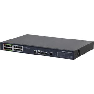 Dahua - DH-LR2218-16ET-240-V2 - Switch - Managed - 16 Poorten - Rackmontage