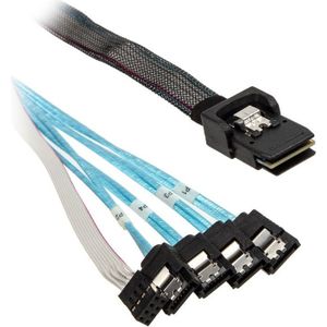 Silverstone SST-CPS03-RE SATA naar Mini-SAS kabel, Interne kabel (PC)