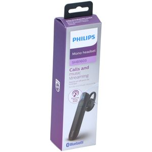 Philips SHB1603/10 - Mono Headset Bluetooth - Draadloze Telefonie (USB), Videokabel