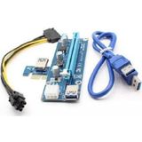 Qoltec 55501 Riser PCi-E 1x - 16x, Accessoires voor moederborden