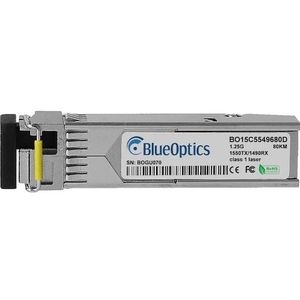 BlueOptics Sonicwall SFP-BXD-80KM-SW Compatibele SFP BO15C5549680D, Zendontvangers, Zilver