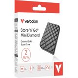 Verbatim - Store 'n' Go Mini Diamond - SSD - Zwart - 2TB
