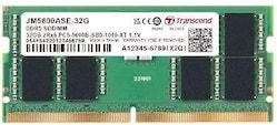 Transcend SO-DIMM DDR5 48GB JetMemory 5600MHz 2Rx8,3Gx8,CL46,CL46,1,1V (1 x 48 GB, 5600 MHz, DDR5 RAM, SO-DIMM), RAM