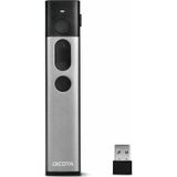 Dicota - Draadloze Laserpresenter - Aluminium - Groene Laserpointer - 30 m Bereik