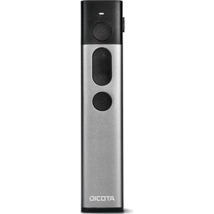 Dicota - Draadloze Laserpresenter - Aluminium - Groene Laserpointer - 30 m Bereik