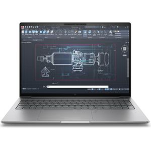 HP ZBook 8 G1i (16", 1000 GB, 32 GB, Nummerblok, Intel Core Ultra 7 255H), Notebook, Zilver