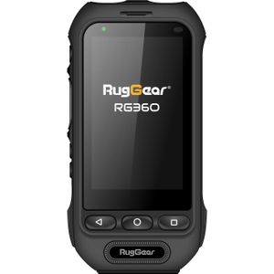 Rug Gear RG360 (8 GB, Black, 3", Dubbele SIM, 4G), Smartphone, Zwart