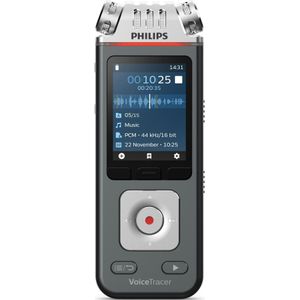 Philips VoiceTracer Zwart, Grijs